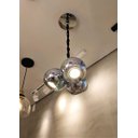 Ver imagem 2 de Pendente Drip Cromado 26cm 3 Lâmpadas Mesa Bancada Aparador