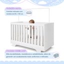 Ver imagem 7 de Quarto de Bebê com Berço Mini Cama 100% MDF Life e Cômoda 4 Gavetas 1 Porta Fly 100% MDF Branco
