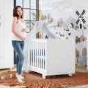Ver imagem 6 de Quarto de Bebê com Berço Mini Cama 100% MDF Life e Cômoda 4 Gavetas 1 Porta Fly 100% MDF Branco
