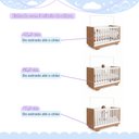Ver imagem 7 de Quarto de Bebê com Berço Mini Cama 100% MDF Life e Cômoda 4 Gavetas 1 Porta Fly 100% MDF Branco/Made