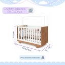 Ver imagem 4 de Quarto de Bebê com Berço Mini Cama 100% MDF Life e Cômoda 4 Gavetas 1 Porta Fly 100% MDF Branco/Made