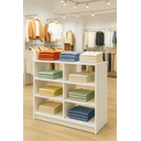 Ver imagem 3 de Balcao Loja Central Expositor Nicho para Roupa Produtos 90cm:branco