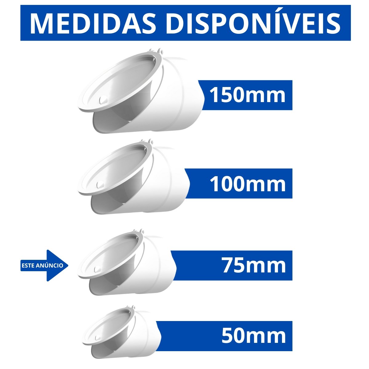 Válvula de Retenção Esgoto para Canos 75mm | Valeplast | 10 Un - 3