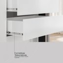 Ver mais imagens de Guarda-roupa Solteiro Riva 2 Portas 4 Gavetas com Espelho Branco/amêndola - Demóbile