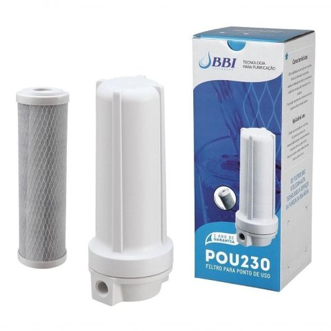 Filtro de Agua Bbi 230 Ponto de Uso + Suporte + Conexão Cor Branco Voltagem Não Se Aplica