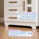 Ver imagem 7 de Quarto de Bebê com Berço Mini Cama 3 em 1 Soninho 100% MDF e Cômoda 4 Gavetas 1 Porta Fly 100% MDF B