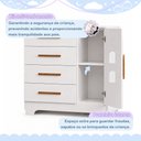 Ver mais imagens de Quarto de Bebê com Berço Mini Cama 3 em 1 Soninho 100% MDF e Cômoda 4 Gavetas 1 Porta Fly 100% MDF B