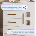 Ver imagem 6 de Quarto de Bebê com Berço Mini Cama 3 em 1 Soninho 100% MDF e Cômoda 4 Gavetas 1 Porta Fly 100% MDF B