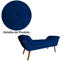 Ver imagem 4 de Conjunto Sienna Cabeceira e Recamier King 195 cm Suede Azul Marinho