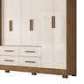 Guarda Roupa Casal San Lorenzo 8 Portas 4 Gavetas Moval - 4