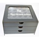 Ver imagem 2 de Suporte de Capsula Café Nespresso Preto Acrilico 75 Capsula Gaveta Make Laser Tampa Acrílico
