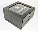 Ver imagem 1 de Suporte de Capsula Café Nespresso Preto Acrilico 75 Capsula Gaveta Make Laser Tampa Acrílico