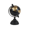 Ver imagem 1 de Adorno Decorativo Atlas Mundi Preto e Dourado Abs 15cm
