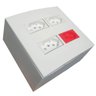 Caixa 4x4 Versatil Sobrepor Branco - 1