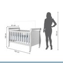 Ver imagem 3 de Quarto de Bebê com Berço Mini Cama 100% MDF Slim e Cômoda de Bebê 100% MDF 4 Gavetas Soft Life Branco