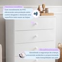 Ver imagem 6 de Quarto de Bebê com Berço Mini Cama 100% MDF Slim e Cômoda de Bebê 100% MDF 4 Gavetas Soft Life Branc