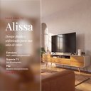 Ver imagem 2 de Rack para Sala Bancada de TV 85 pol 220cm Alissa H01 D’Rossi