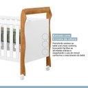 Ver imagem 3 de Quarto de Bebê com Berço Mini Cama 3 em 1 Soninho e Cômoda de Bebê 100% MDF 4 Gavetas Soft Life Marrom/Branco/Madeirado Ypê
