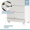 Quarto de Bebê com Berço Mini Cama com Colchão Slim e Cômoda de Bebê 100% Mdf 4 Gavetas Soft Life - 12