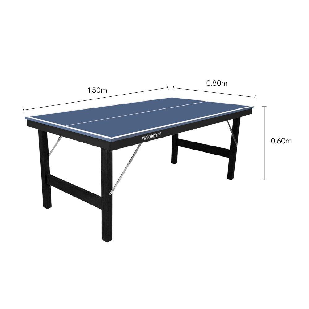 Mini Mesa de Ping-Pong, Tênis de Mesa , Tampo em MDP 12 mm, Pés Dobráveis -  Klopf