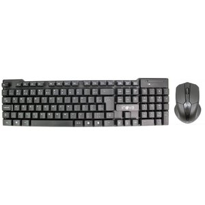 Kit Teclado Mouse Óptico 1200 Dpi sem Fio 2.4g Receptor Nano