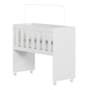 Ver imagem 3 de Quarto de Bebê com Mini Berço com Colchão 5 em 1 Ariel e Cômoda de Bebê 100% MDF 4 Gavetas Soft Life Branco
