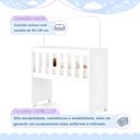 Ver imagem 6 de Quarto de Bebê com Mini Berço com Colchão 5 em 1 Ariel e Cômoda de Bebê 100% MDF 4 Gavetas Soft Life
