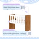 Ver imagem 7 de Quarto de Bebê com Mini Berço com Colchão 5 em 1 Ariel e Cômoda de Bebê 100% MDF 4 Gavetas Soft Life
