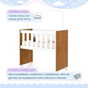 Ver imagem 6 de Quarto de Bebê com Mini Berço com Colchão 5 em 1 Ariel e Cômoda de Bebê 100% MDF 4 Gavetas Soft Life