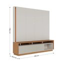 Ver imagem 3 de Estante Home para Tv até 75 Polegadas com Led 2 Portas Jordão Freijó e Off