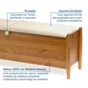 Ver imagem 5 de Puff Baú Madeira Maciça Baru CabeCasa MadeiraOriginals Marrom/Cacau Amadeirado/Bege
