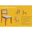 Ver imagem 3 de Mesa de Sala Jantar Donna c/ Tampo Madeirado c/ Vidro 120cm + 4 Cadeiras Rainha Natural - Nesher