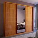 Ver imagem 1 de Guarda Roupa Casal Fusion c/ Esp. 3 Portas 4 Gavetas Naturale