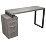 Mesa Moderate Com Gaveteiro Gupe Decor Mesa Pés de aço com gaveteiro três gavetas 1.35m x 60cm - 1