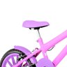 Bicicleta Infantil Aro 16 Nylon + Kit Passeio Rosa e Lilás - 3
