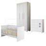 Quarto de Bebe com Berço com Suporte Mosquiteiro Life Cômoda de Bebê Life Guarda-roupa Flórida - 1