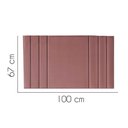 Ver imagem 4 de Painel Estofado Grécia Solteiro Madeira Maciça Suede Rosa Gat Magazine 100cm