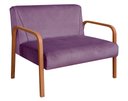 Ver imagem 4 de Conjunto Decorativo Anita Namoradeira + Poltronas Sala, Recepção Roxo 380