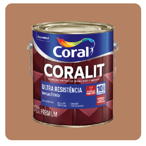 Coralit Ultra Resistência Alto Brilho Marrom Conhaque 3,6l