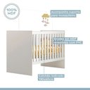 Ver imagem 3 de Quarto de Bebê com Berço com Suporte 100% MDF Life e Cômoda de Bebê 100% MDF 4 Gavetas Soft Life Branco