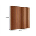 Ver imagem 2 de Painel Ripado para TV - 2700x2800x25 mm - Turim