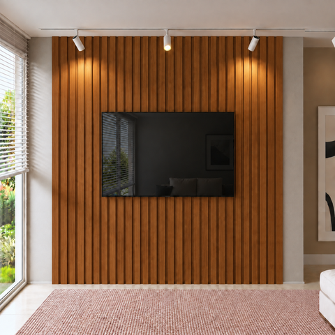 Painel Ripado para TV - 2700x2800x25 mm - Turim