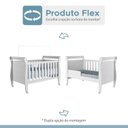 Ver imagem 6 de Quarto de Bebê Berço Mini Cama, Cômoda 1 Porta 4 Gavetas e Roupeiro Flocos 3 Portas 2 Gavetas