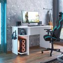 Ver imagem 1 de Mesa para Computador Gamer 3875 Ambiente Branco Brilho - Qmovi