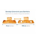 Ver imagem 3 de Bandeja de Banheira Bambu Expansível 75-109cm Porta Taça Tablet