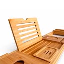 Ver mais imagens de Bandeja de Banheira Bambu Expansível 75-109cm Porta Taça Tablet