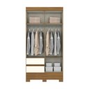 Ver imagem 3 de Guarda Roupa Solteiro 04 Portas 02 Gavetas Bs02 Briz