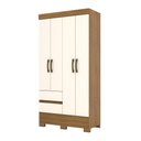 Ver imagem 4 de Guarda Roupa Solteiro 04 Portas 02 Gavetas Bs02 Briz