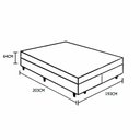 Ver imagem 6 de Cama Box King Colchão Gold Espuma D33 Acolchões + Box Suede 64x193x203:Cinza