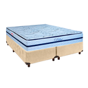 Ver imagem 1 de Conjunto Cama Box Blindado Casal + Colchão Molas Ensacadas Blue Paropas